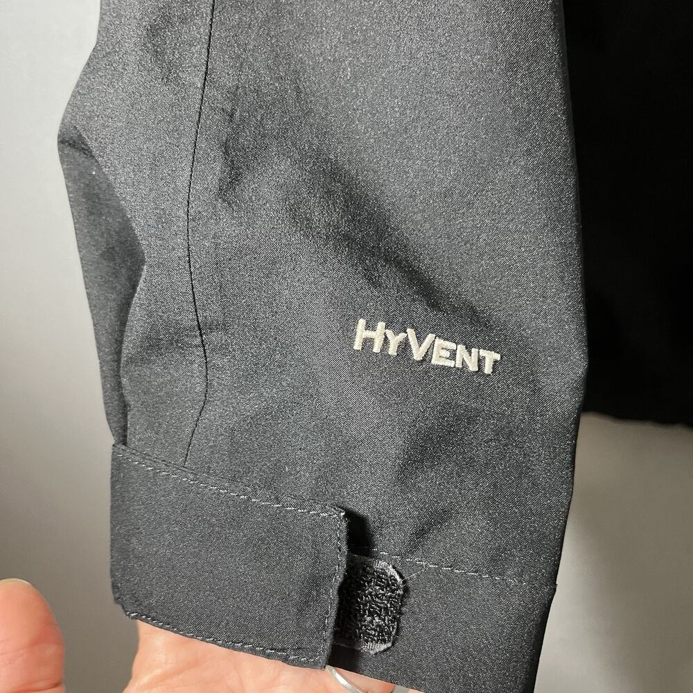 North Face Hyvent Jacket Boys XL 18/20 Black, Mesh Lined, Hood, Full Zip 3 In 1 - Picture 5 of 12